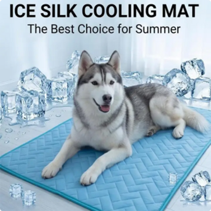 Breathable Ice Silk Cooling Pet Mat