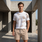 Conjunto de 2 Piezas Estampado de Verano para Hombre