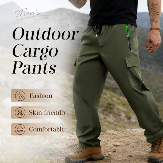 Pantalones Cargo Outdoor para Hombre con Múltiples Bolsillos
