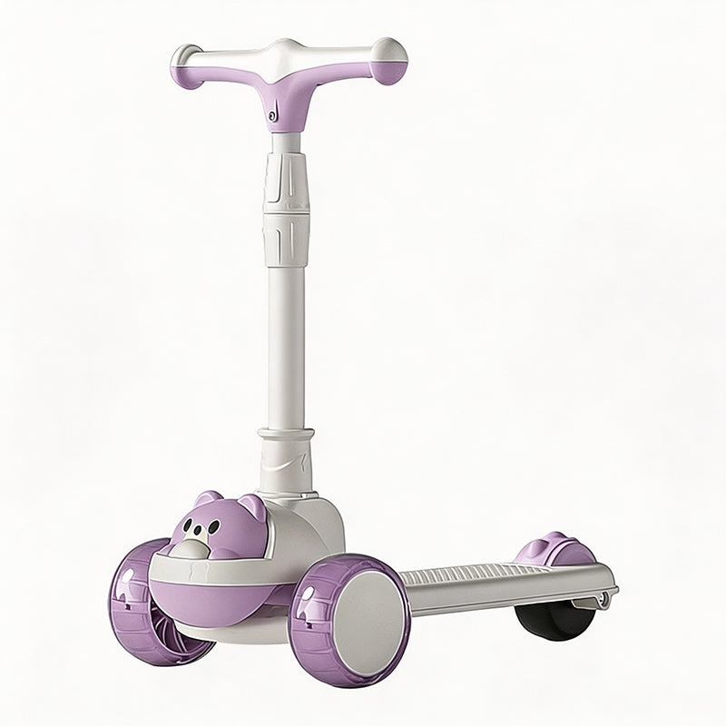 📢📢50% OFF !! ⏰🛴Anti-Tip Children's Kick Scooter with Luminous Wheels