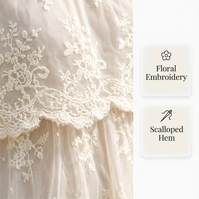 Women Elegant White Lace Spaghetti Strap Maxi Dress