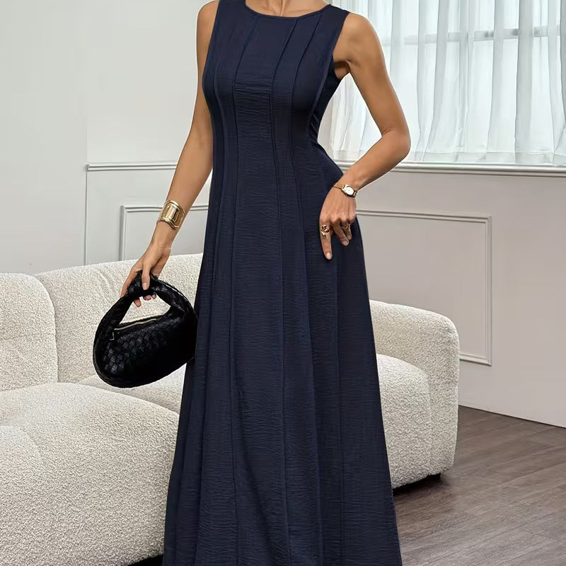 🎁2026 New Arrivals 50% OFF💥Women's Sleeveless Pleated Maxi Dress – Flattering A-line – 94K+ sold, perfect for summer or special occasions 🌸🌿☀️