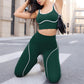 Conjunto de sujetador deportivo y leggings de gran elasticidad para mujer