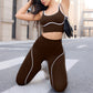 Conjunto de sujetador deportivo y leggings de gran elasticidad para mujer