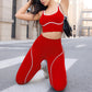 Conjunto de sujetador deportivo y leggings de gran elasticidad para mujer