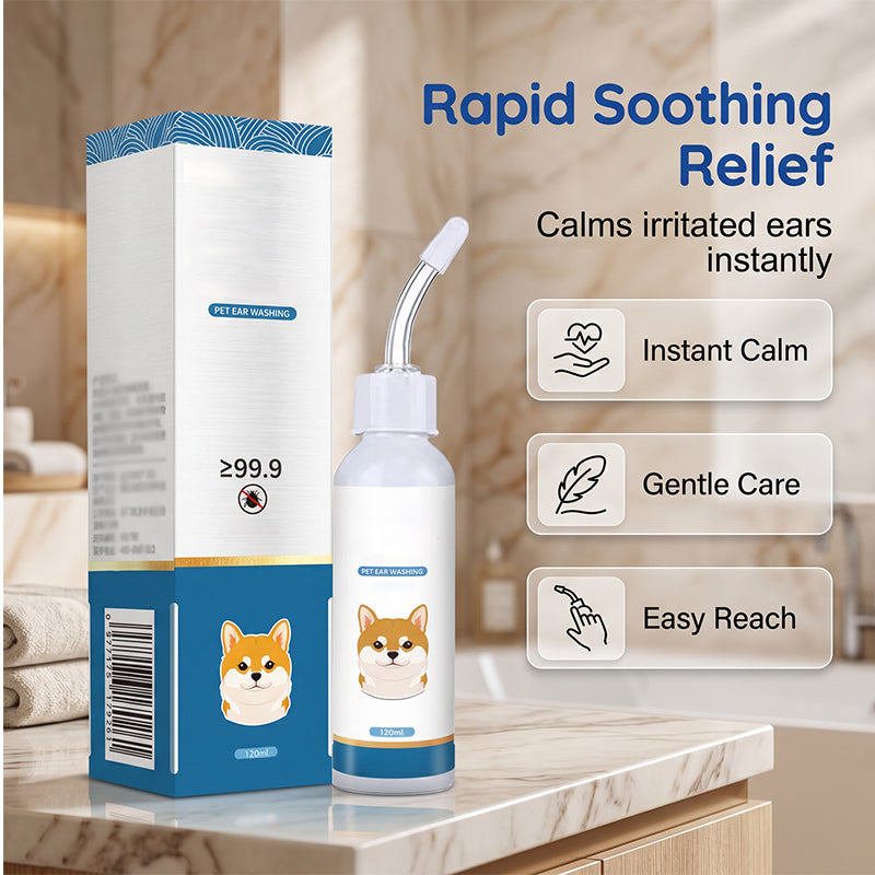 ⏰🔥 ¡OFERTA 50% OFF! 🐶✨ Limpiador de Oídos para Mascotas – Elimina Cera, Reduce Olores y Mantiene las Orejas Limpias y Frescas 🐾💧