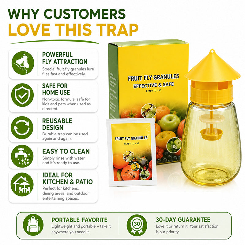 ⏳🔥¡50 % DE DESCUENTO POR TIEMPO LIMITADO! ⏰ 😫🚫 Trampa Anti-Moscas Colgante – Adiós a las Plagas y los Insectos en tu Comida, Protección Limpia sin Olores Fuertes 🍽️✅