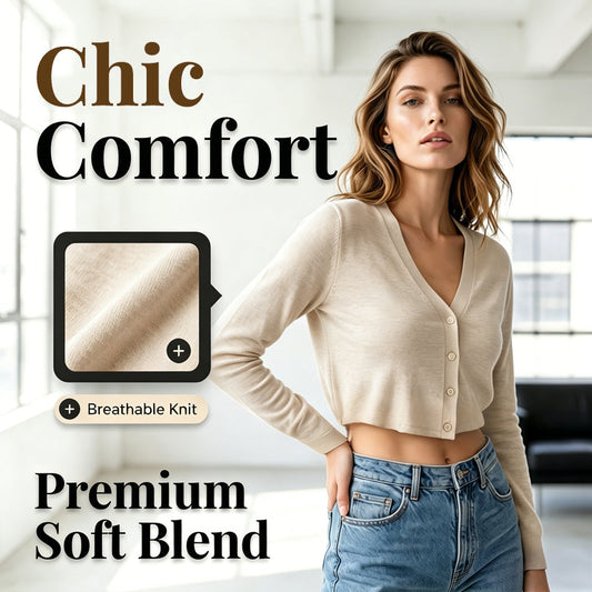 Cárdigan Corto Ligero para Mujer – Botones Frontales, Chal de Verano para Vestido
