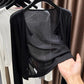 Cárdigan Corto Ligero para Mujer – Botones Frontales, Chal de Verano para Vestido