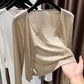 Cárdigan Corto Ligero para Mujer – Botones Frontales, Chal de Verano para Vestido