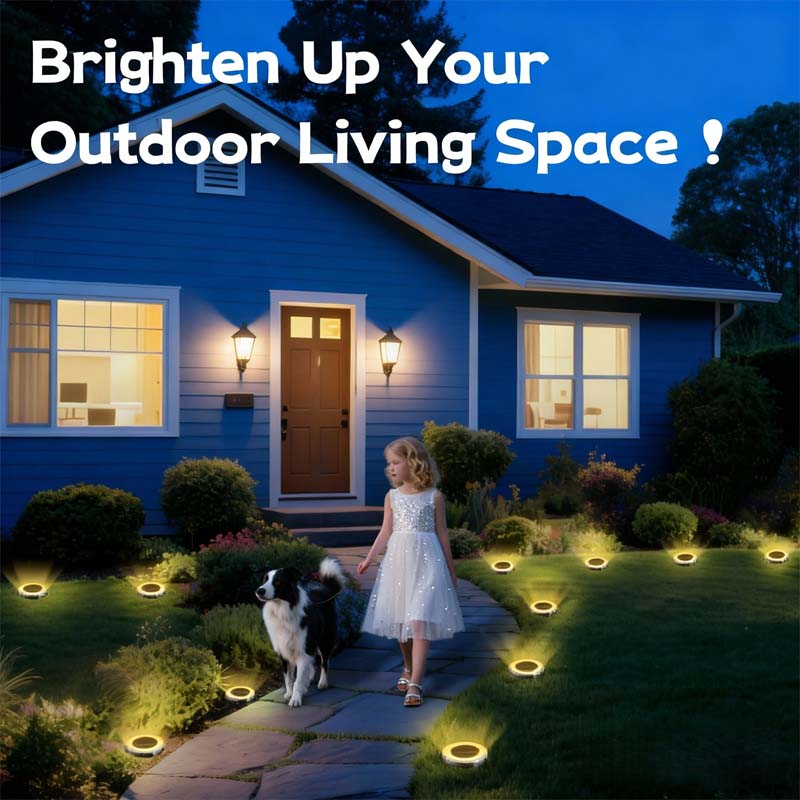 Luz Solar de Suelo para Jardín Exterior
