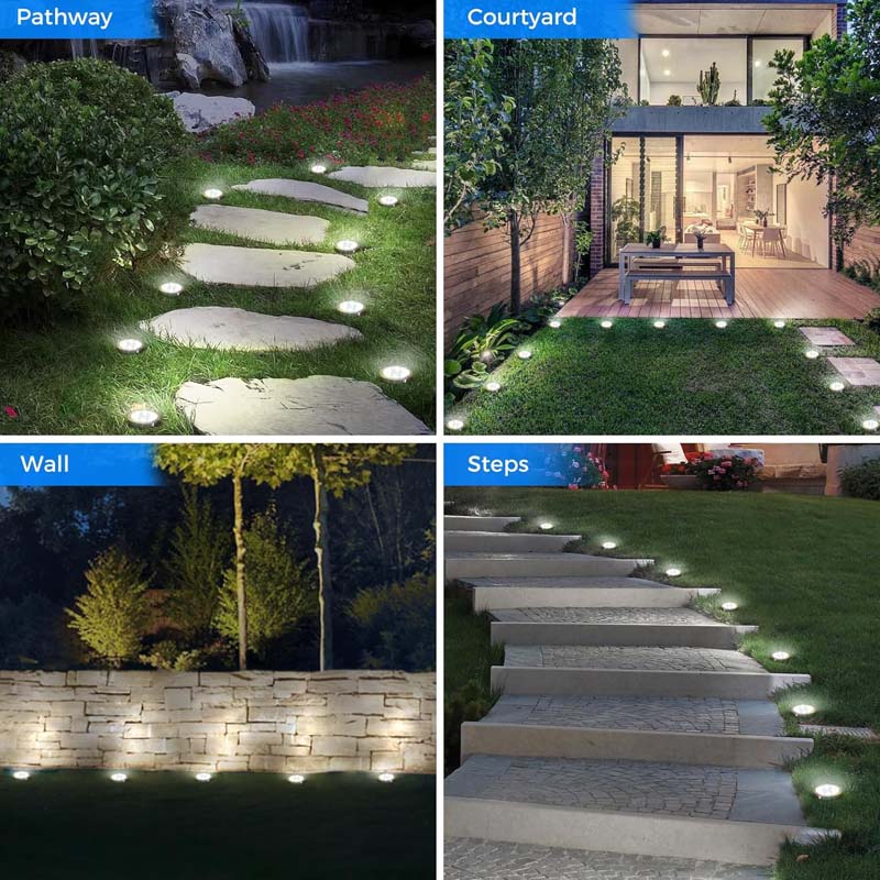 Luz Solar de Suelo para Jardín Exterior