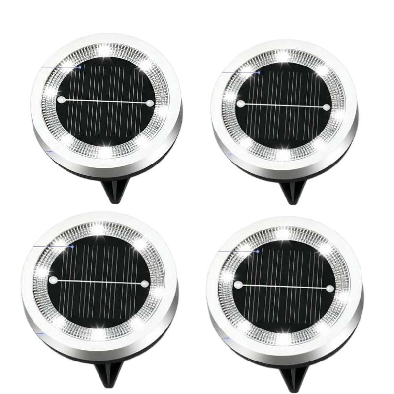 Luz Solar de Suelo para Jardín Exterior