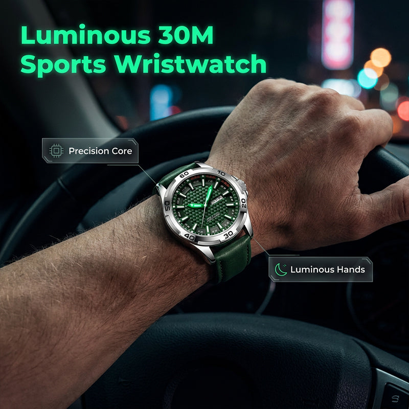 ⌚ LIMITED-TIME 50% OFF! 💥 Men's Luminous Quartz 30M Sports Wristwatch – 3D Geometric Dial, Anti-Scratch, Water Resistant ✨