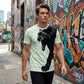 Camiseta Transpirable con Estampado Gráfico para Hombre