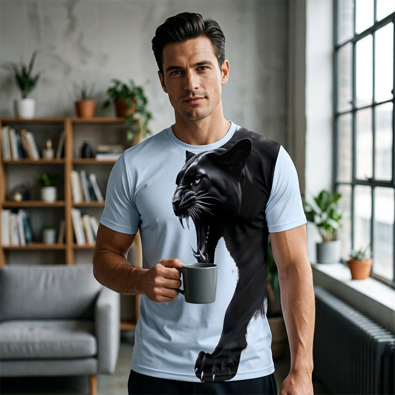 Camiseta Transpirable con Estampado Gráfico para Hombre
