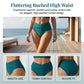 🌸 50% OFF NOW! 🌸 FLATTERING HIGH-WAIST RUCHED BIKINI SET