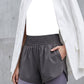 📢 LIMITED TIME 50% OFF! ⏰ Women Athletic Yoga Shorts – Double Layer Gym Shorts with High Waistband & Side Pocket 🏋️‍♀️