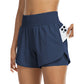 📢 LIMITED TIME 50% OFF! ⏰ Women Athletic Yoga Shorts – Double Layer Gym Shorts with High Waistband & Side Pocket 🏋️‍♀️