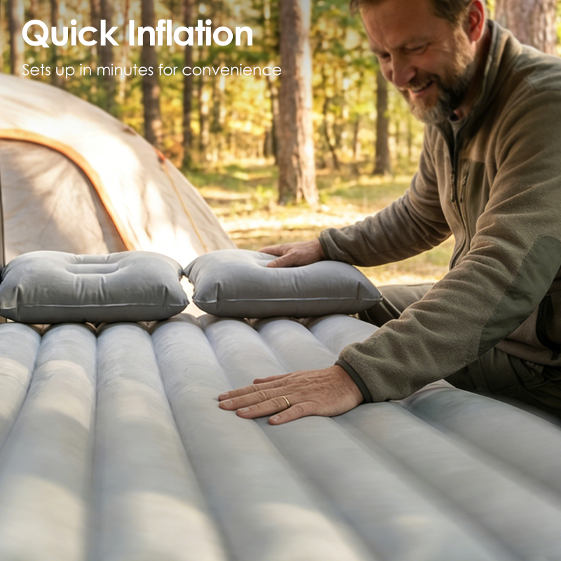 📢📢¡50% OFF!! ⏰ Colchón Inflable para Coche – Cama de Viaje