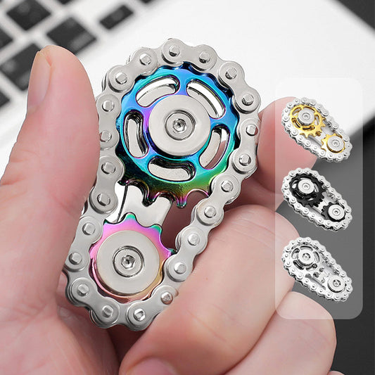 Spinner Antiestrés de Cadena de Engranajes de Acero Inoxidable