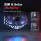 Luz de Advertencia LED Solar Ojo del Diablo para Coche