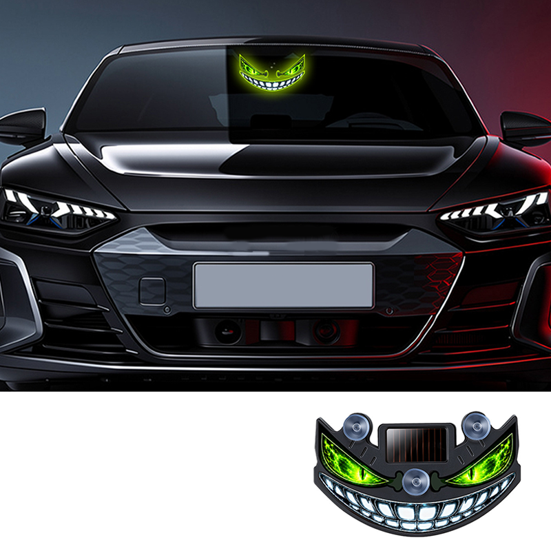 Luz de Advertencia LED Solar Ojo del Diablo para Coche