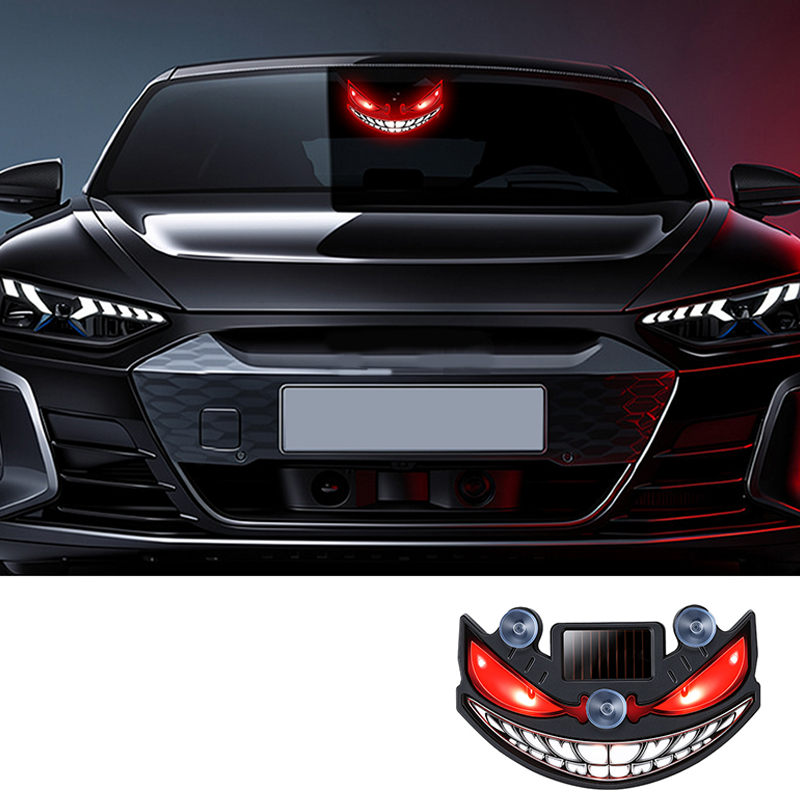 Luz de Advertencia LED Solar Ojo del Diablo para Coche