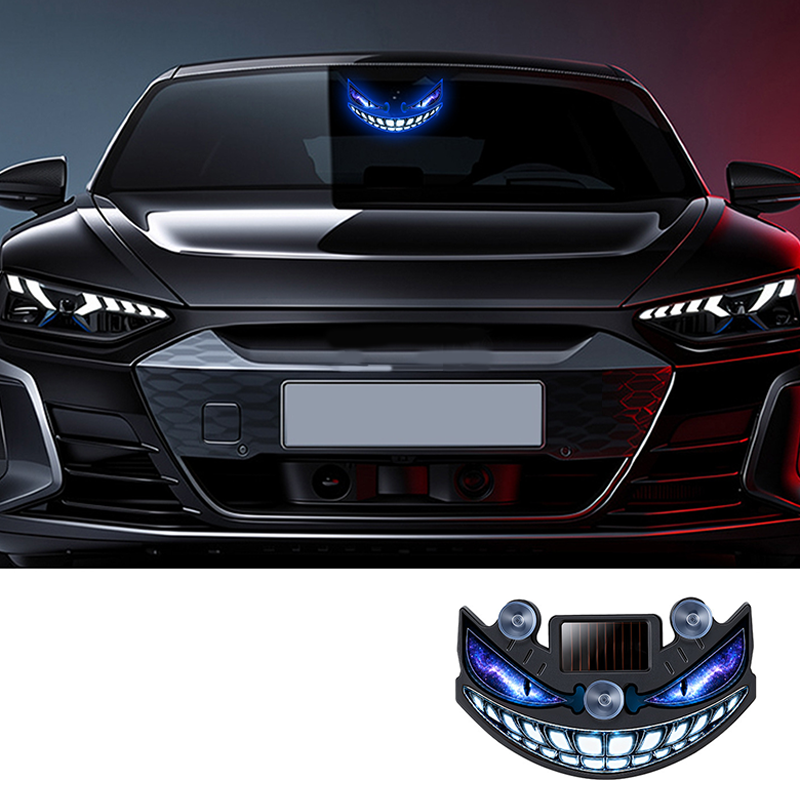 Luz de Advertencia LED Solar Ojo del Diablo para Coche
