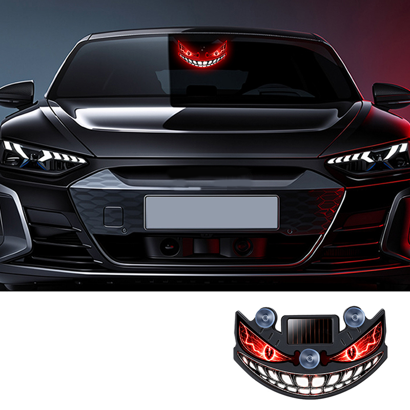 Luz de Advertencia LED Solar Ojo del Diablo para Coche