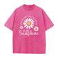 ⏳50 % de descuento⏰Camiseta holgada con estampado vintage de margaritas desgastadas🌼👚