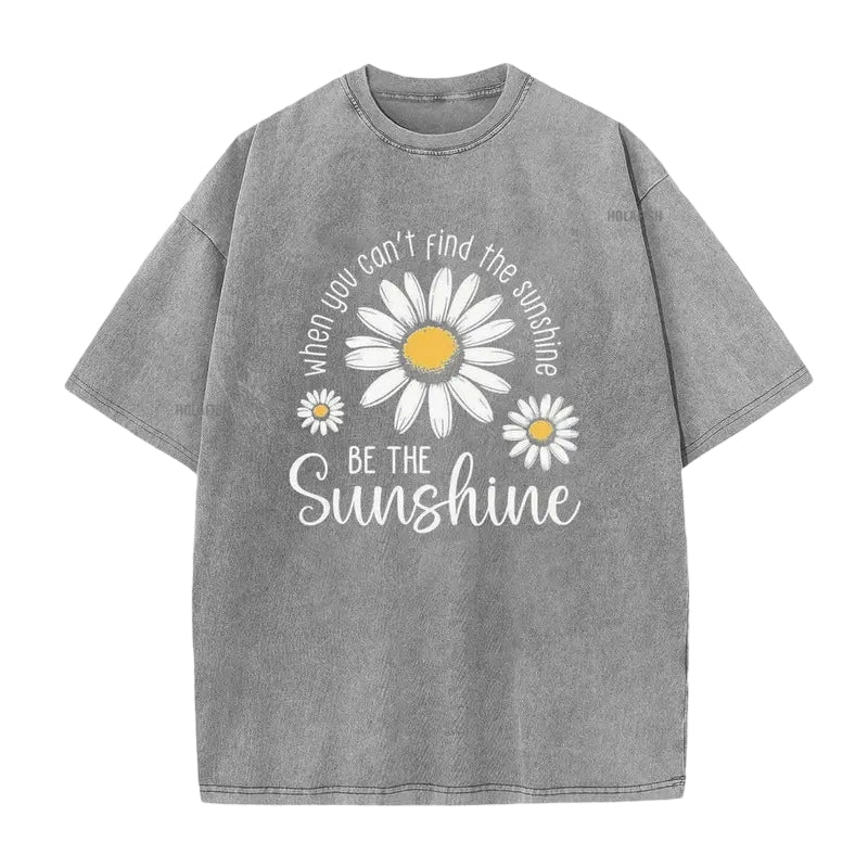 ⏳50 % de descuento⏰Camiseta holgada con estampado vintage de margaritas desgastadas🌼👚
