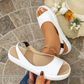 👡☀️ Summer Sale! Women's Sporty Platform Sandals – Comfortable Wedge Sole, Elastic Heel Strap & Non-Slip Outsole ✨