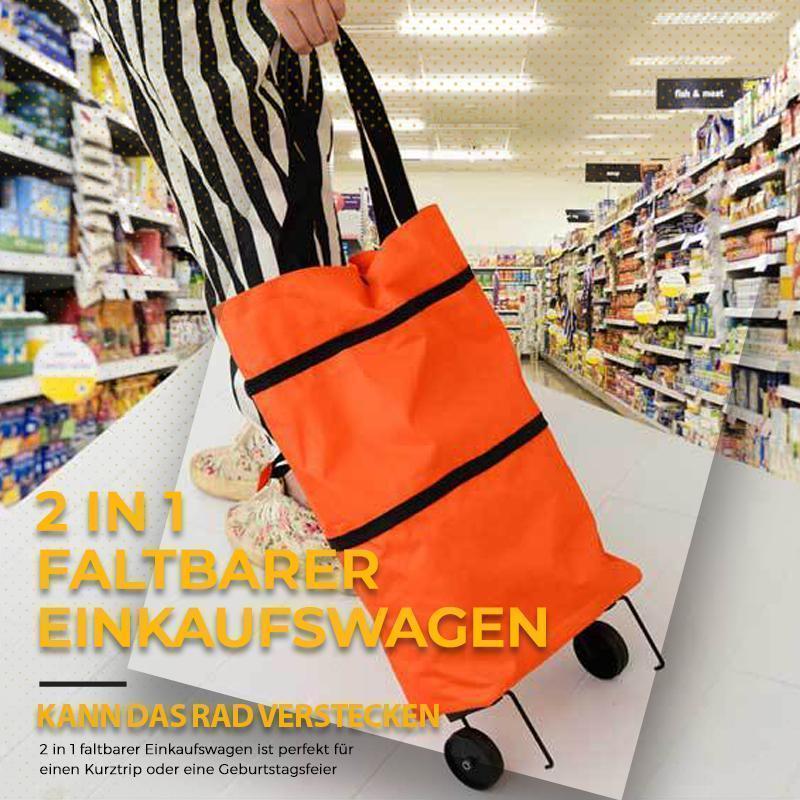 🛒✨ Carro Compra Plegable 2 en 1 – Ligero, Ultra Resistente y Adiós a las Bolsas Pesadas 🛍️💪