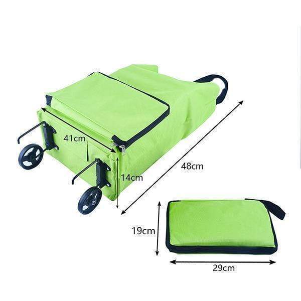 🛒✨ Carro Compra Plegable 2 en 1 – Ligero, Ultra Resistente y Adiós a las Bolsas Pesadas 🛍️💪