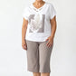 🎉 ¡TIEMPO LIMITADO 50% DE DESCUENTO! 🌸 Camiseta casual de dos piezas de dos piezas con escote en pico y pantalones cortos – Ajuste relajado y tela ✨ premium respetuosa con la piel