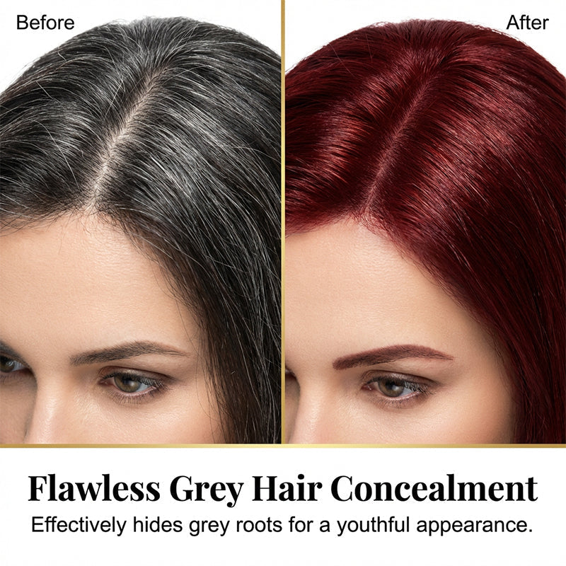 🎉 ¡50% DE DESCUENTO POR TIEMPO LIMITADO! 💇 Champú y acondicionador colorante 3 en 1 para cubrir canas: 99,9 % de cobertura de canas, fórmula botánica natural ✨