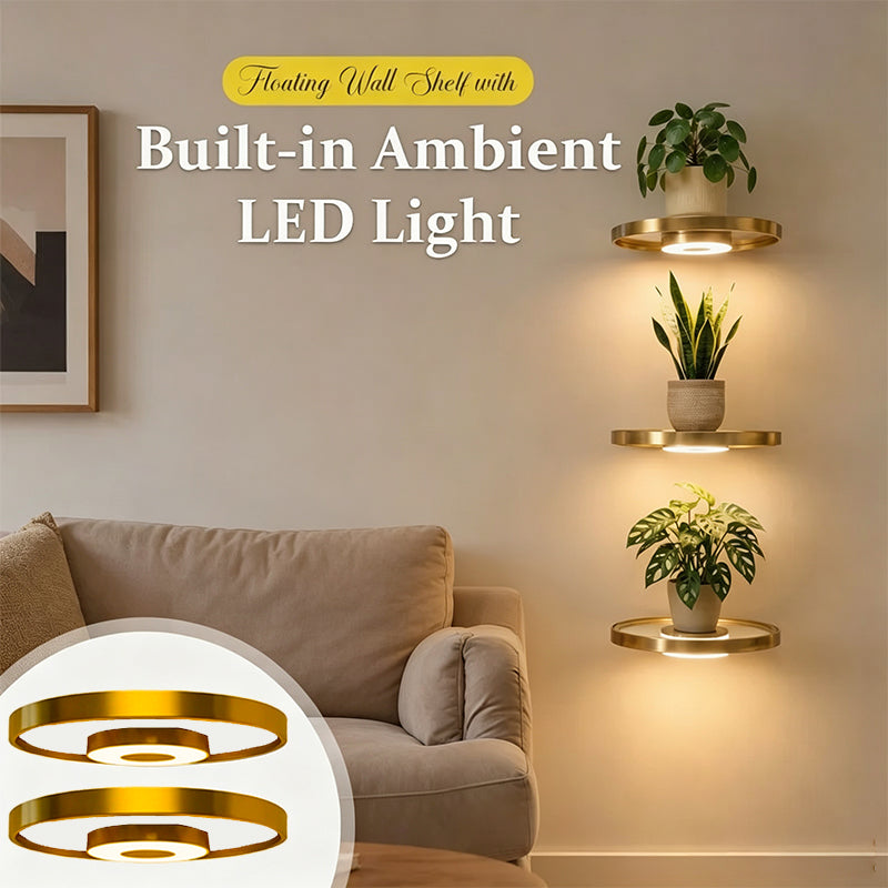 🌿🔥 ¡OFERTA 50% OFF! Estante Flotante con Luz LED para Plantas – Decoración Moderna de Pared que Ilumina tu Hogar ✨🏡