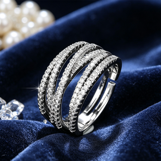 Anillo Cruzado Ajustable de Múltiples Bandas