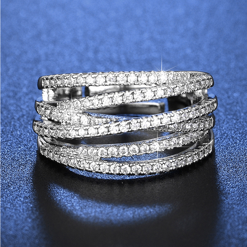 Anillo Cruzado Ajustable de Múltiples Bandas