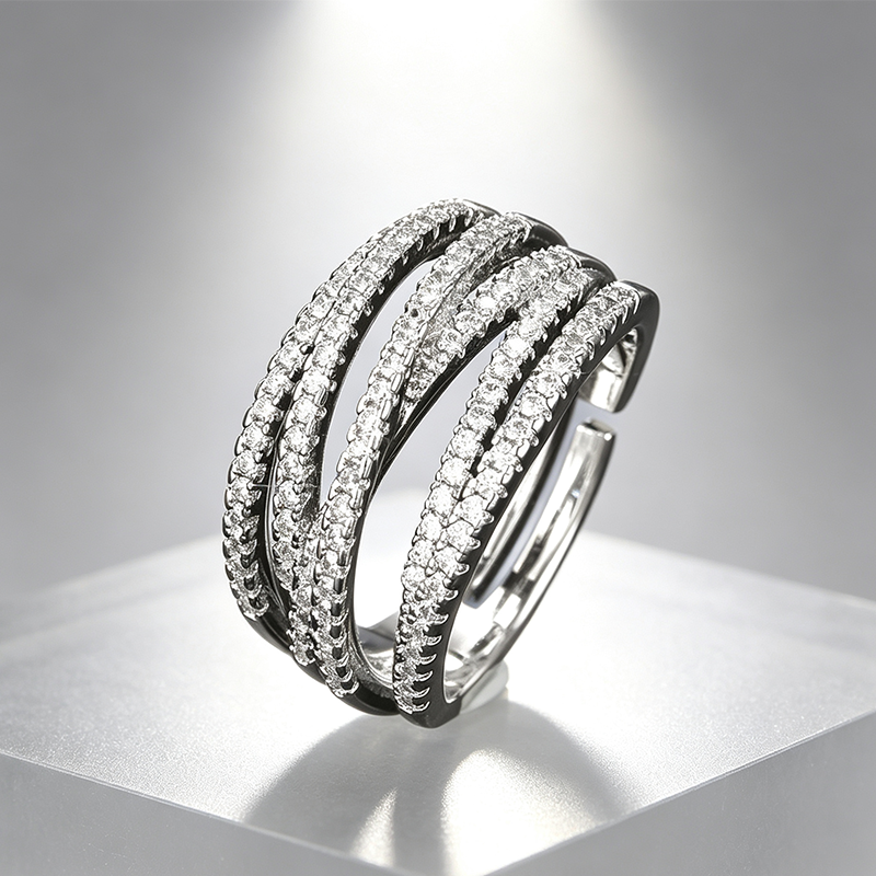 Anillo Cruzado Ajustable de Múltiples Bandas