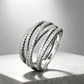 Anillo Cruzado Ajustable de Múltiples Bandas