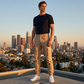Pantalones Cargo Jogger con Cordón para Hombre