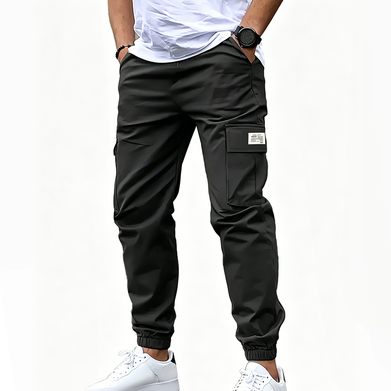 Pantalones Cargo Jogger con Cordón para Hombre