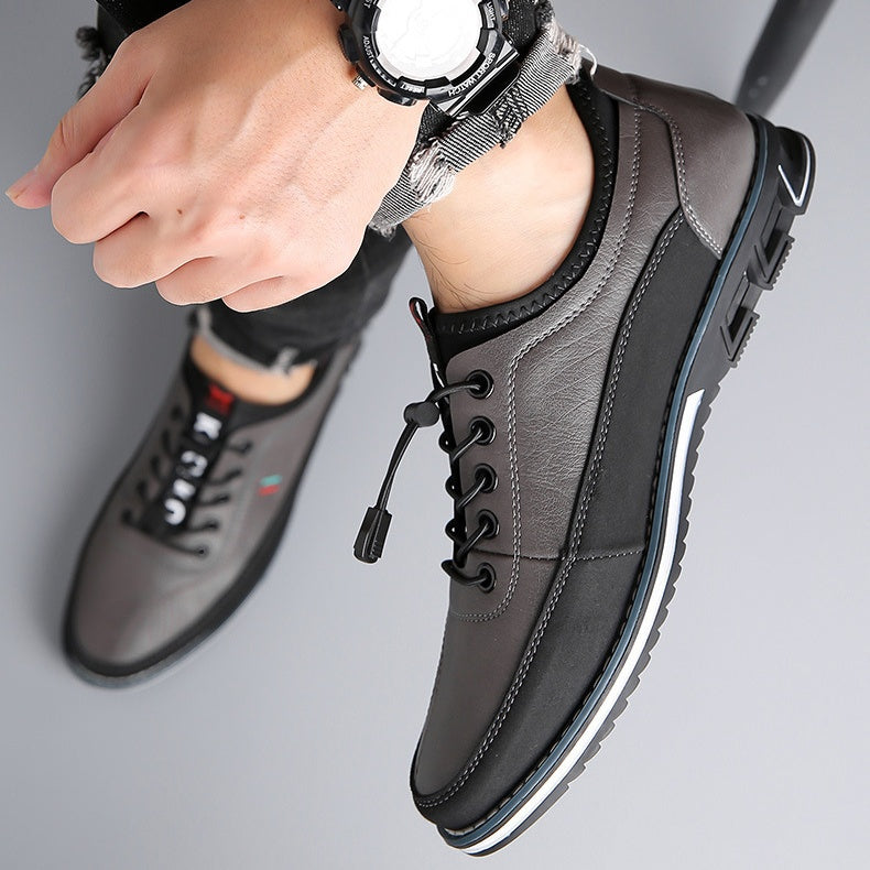 Zapatos de cuero para hombre de estilo clásico y moderno