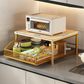 🍳📦 Estante Microondas 2 Niveles – Cajón Deslizante, Acero Resistente y Organizador Perfecto para Cocinas Pequeñas 🏠✨