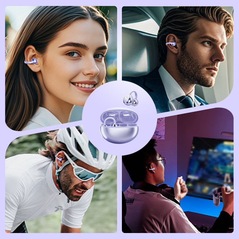 🎧 ¡50% DE DESCUENTO! ✨ Auriculares Bluetooth 5.4 de Oído Abierto – Diseño Clip-On y Traducción con IA – Sonido Estéreo – ideales para deporte, uso diario o viajes 🌍🏃‍♂️💬✨