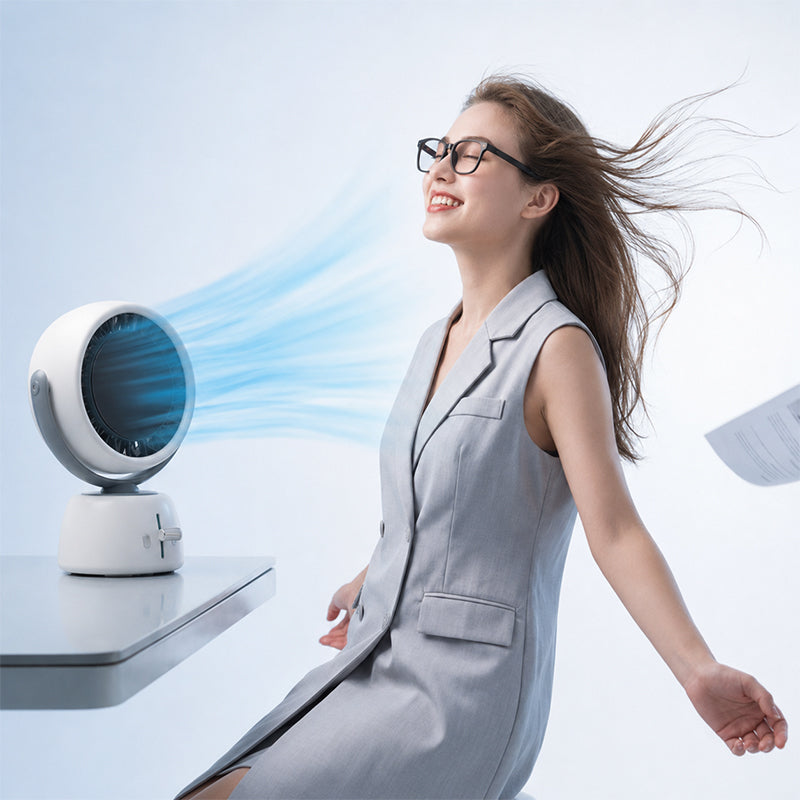 Ventilador de Escritorio Inteligente con Seguimiento Facial