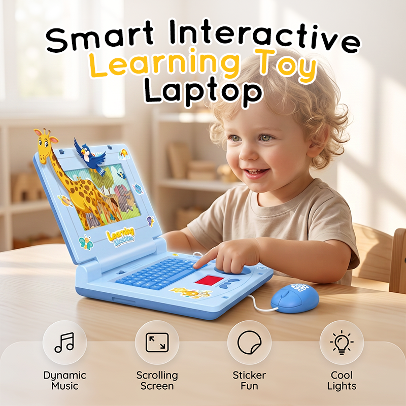 💻✨ Portátil Juguete Interactivo – Simulación Realista, Aprendizaje Divertido y Juegos Educativos para Peques 🧠🎵