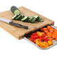 🔪 ¡50% DESCUENTO! 🥗 Tabla de Cortar de Madera con Bandejas Extraíbles – Bandejas Integradas, Resistente y Compacta – Perfecta para Cortar con Precisión y Servir Fácilmente 🪵